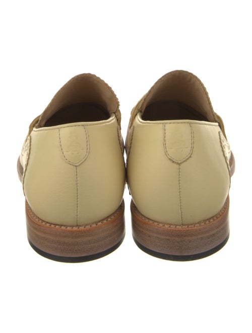 The Office of Angela Scott Leather Eyelet Trim Loafers