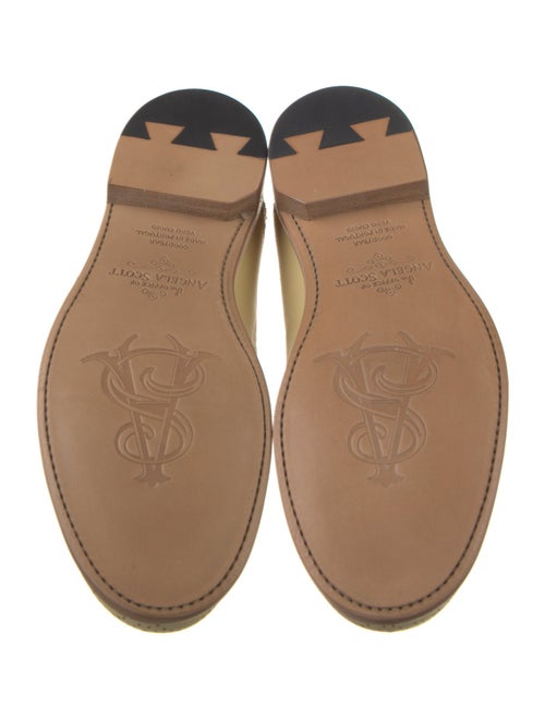 The Office of Angela Scott Leather Eyelet Trim Loafers