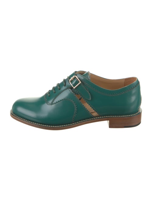 The Office of Angela Scott Leather Cutout Accent Oxfords