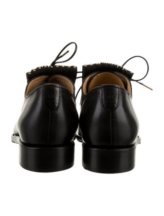 The Office of Angela Scott Leather Studded Accents Oxfords