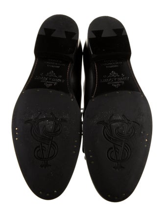 The Office of Angela Scott Leather Studded Accents Oxfords