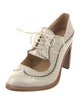 The Office of Angela Scott Canvas Scalloped Accent Pumps