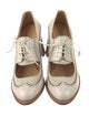 The Office of Angela Scott Canvas Scalloped Accent Pumps