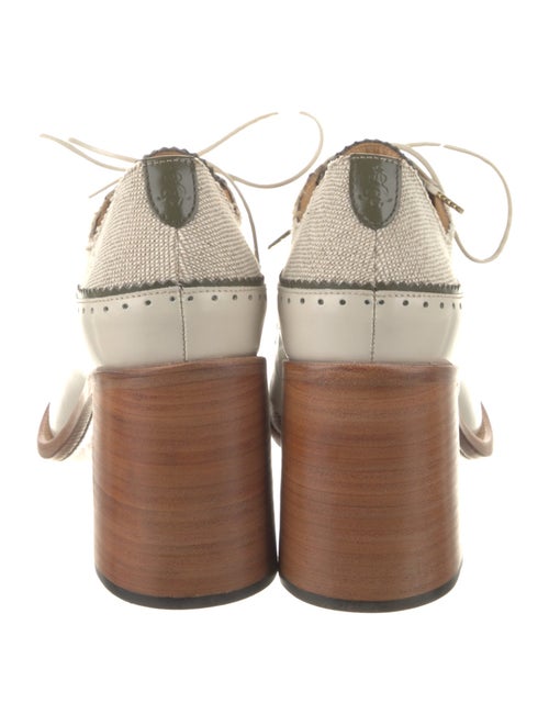 The Office of Angela Scott Canvas Scalloped Accent Pumps