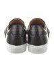 The Office of Angela Scott Leather Scalloped Accent Sneakers