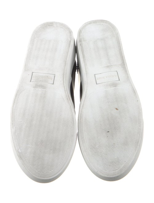 The Office of Angela Scott Leather Scalloped Accent Sneakers