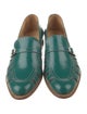 The Office of Angela Scott Leather Cutout Accent Loafers