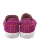 The Office of Angela Scott Suede Scalloped Accent Sneakers