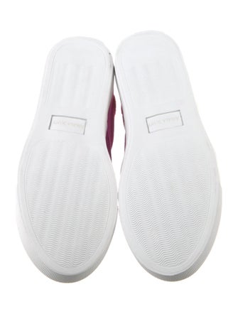 The Office of Angela Scott Suede Scalloped Accent Sneakers