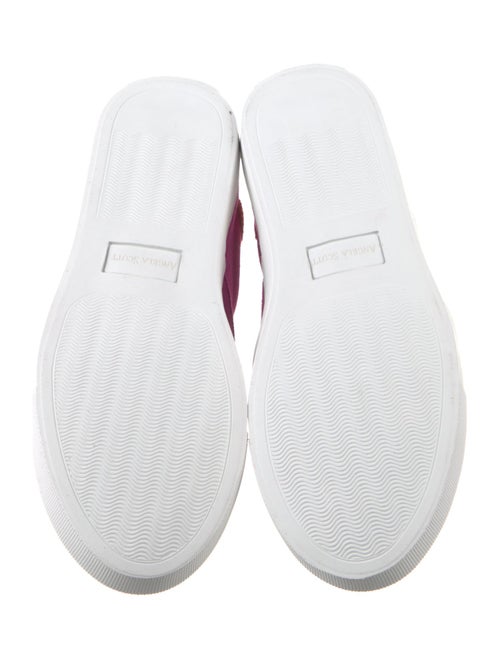 The Office of Angela Scott Suede Scalloped Accent Sneakers