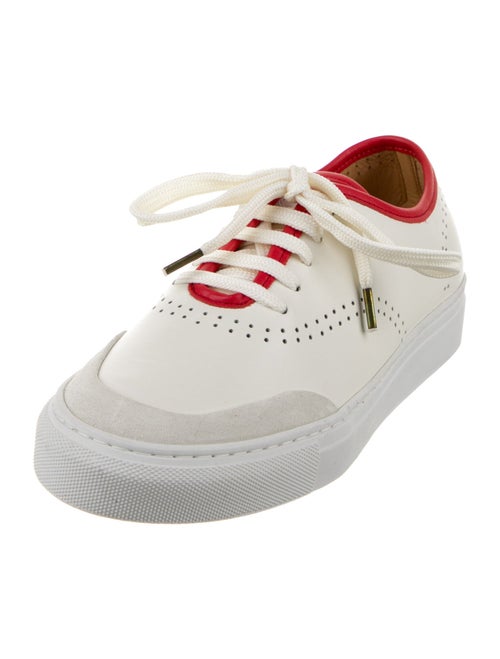 The Office of Angela Scott Leather Sneakers