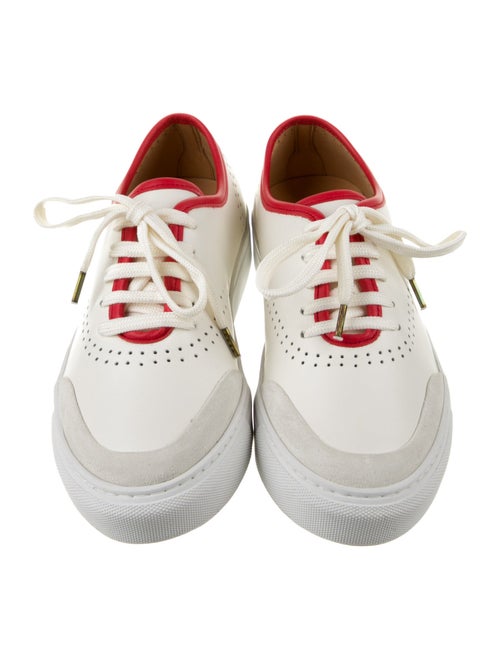 The Office of Angela Scott Leather Sneakers