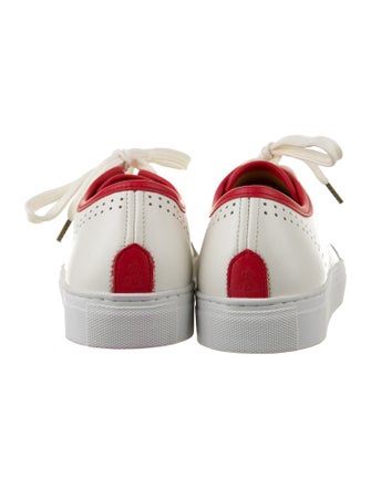 The Office of Angela Scott Leather Sneakers