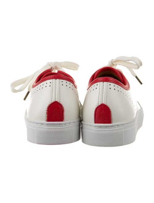 The Office of Angela Scott Leather Sneakers