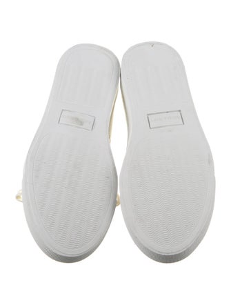 The Office of Angela Scott Leather Sneakers