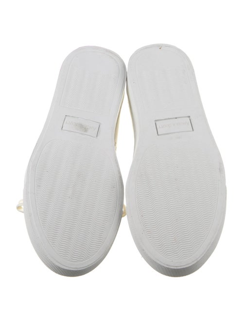 The Office of Angela Scott Leather Sneakers