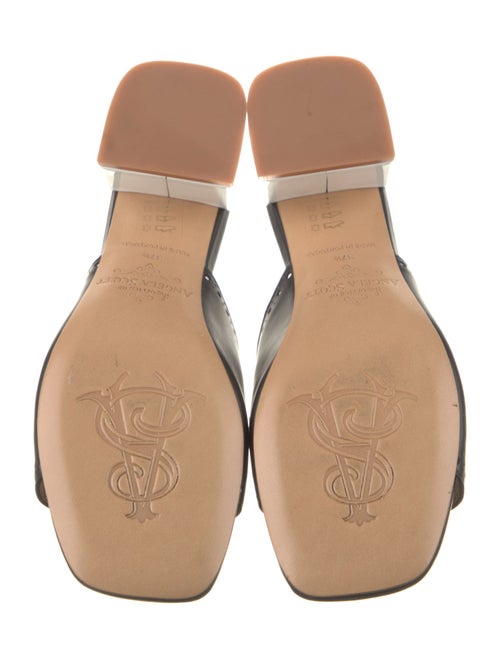 The Office of Angela Scott Leather Fringe Trim Accent Slides