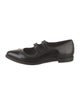 The Office of Angela Scott Leather Scalloped Accent Mary Jane Flats