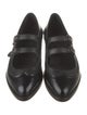 The Office of Angela Scott Leather Scalloped Accent Mary Jane Flats