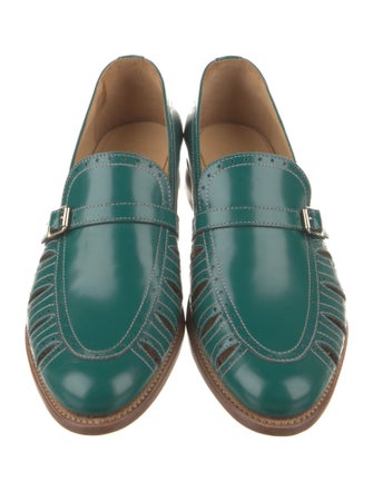 The Office of Angela Scott Leather Loafers