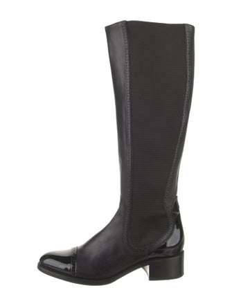The Office of Angela Scott Leather Riding Boots