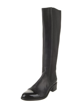 The Office of Angela Scott Leather Riding Boots