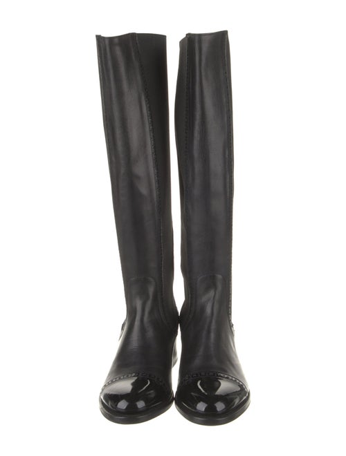 The Office of Angela Scott Leather Riding Boots