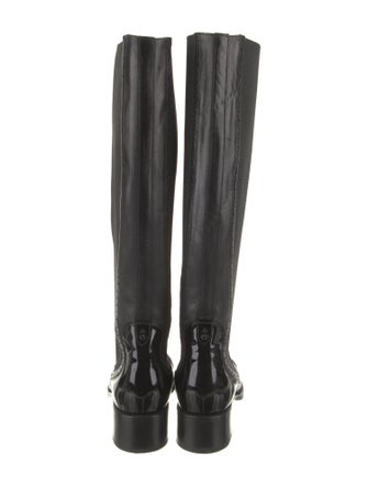The Office of Angela Scott Leather Riding Boots