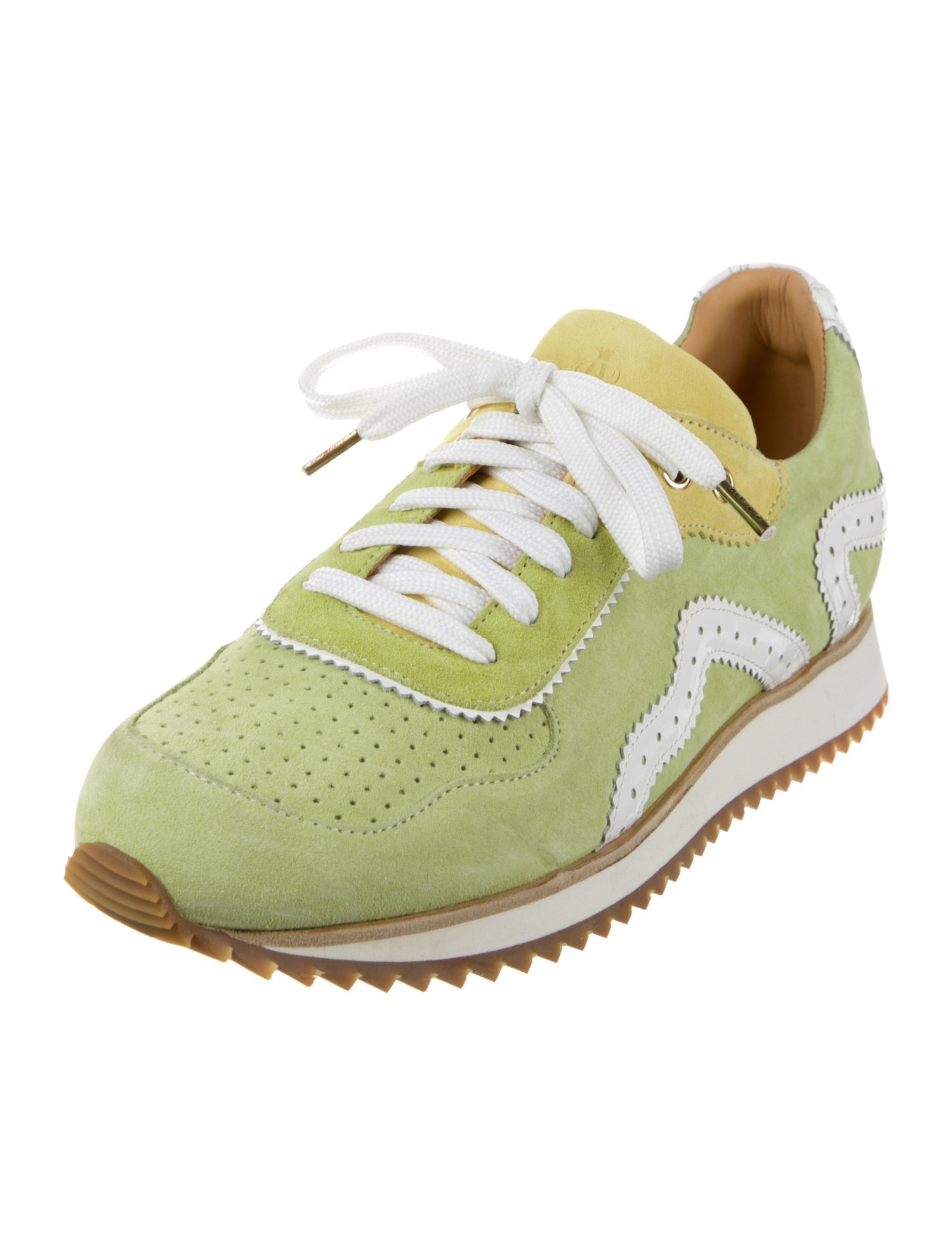 The Office of Angela Scott Suede Printed Sneakers