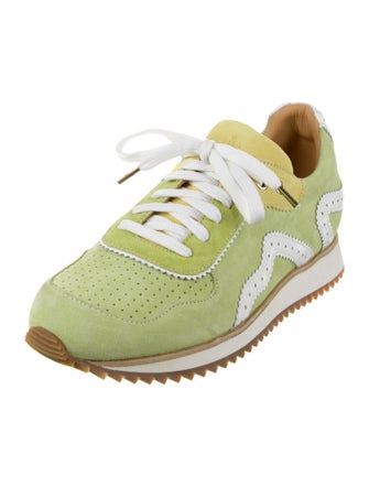 The Office of Angela Scott Suede Printed Sneakers