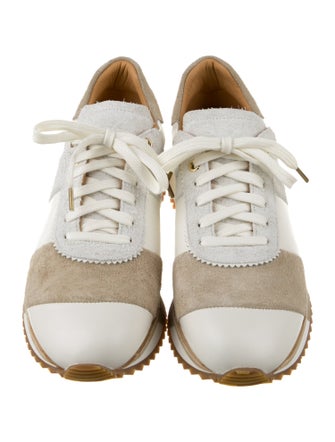 The Office of Angela Scott Leather Printed Athletic Sneakers