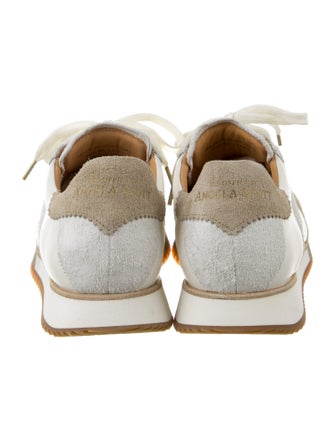 The Office of Angela Scott Leather Printed Athletic Sneakers