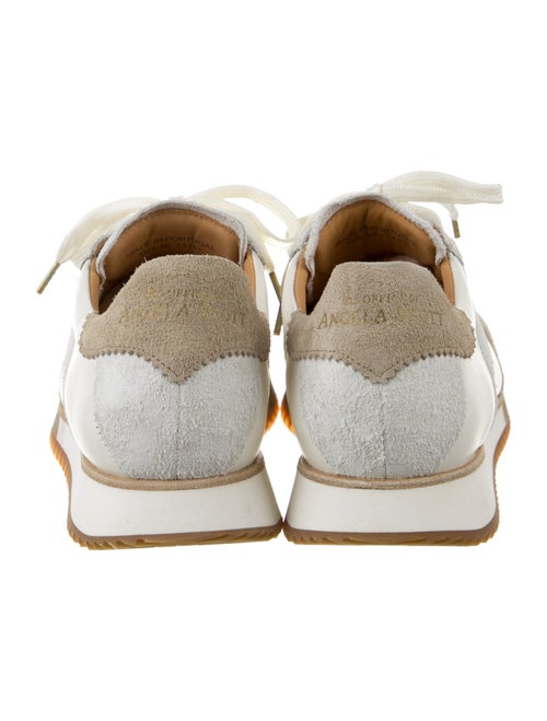 The Office of Angela Scott Leather Printed Athletic Sneakers