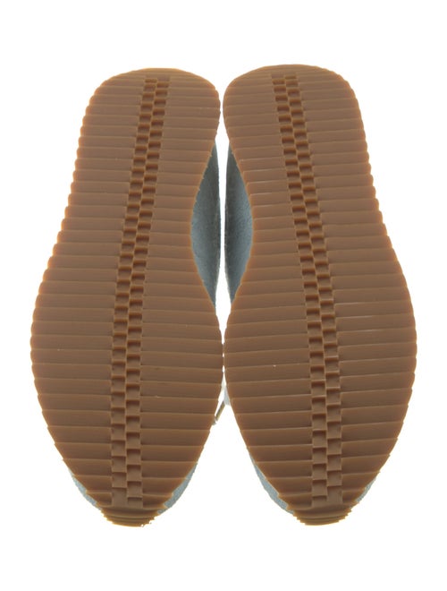 The Office of Angela Scott Suede Scalloped Accent Sneakers