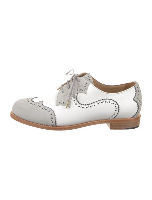 The Office of Angela Scott Leather Scalloped Accent Oxfords