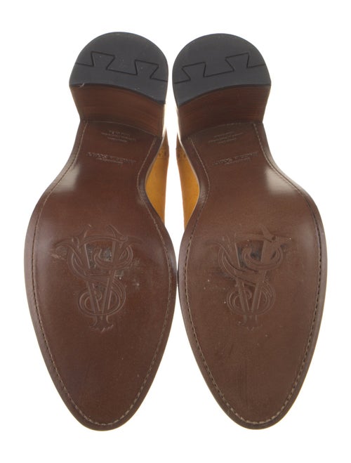 The Office of Angela Scott Suede Lasercut Accents Pumps