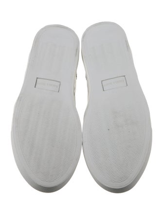 The Office of Angela Scott Leather Scalloped Accent Sneakers