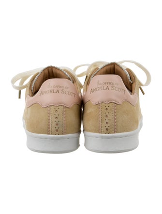 The Office of Angela Scott Suede Glitter Accents Sneakers