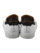 The Office of Angela Scott Leather Scalloped Accent Sneakers