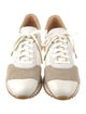 The Office of Angela Scott Leather Colorblock Pattern Sneakers