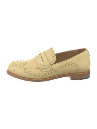 The Office of Angela Scott Leather Lasercut Accents Loafers