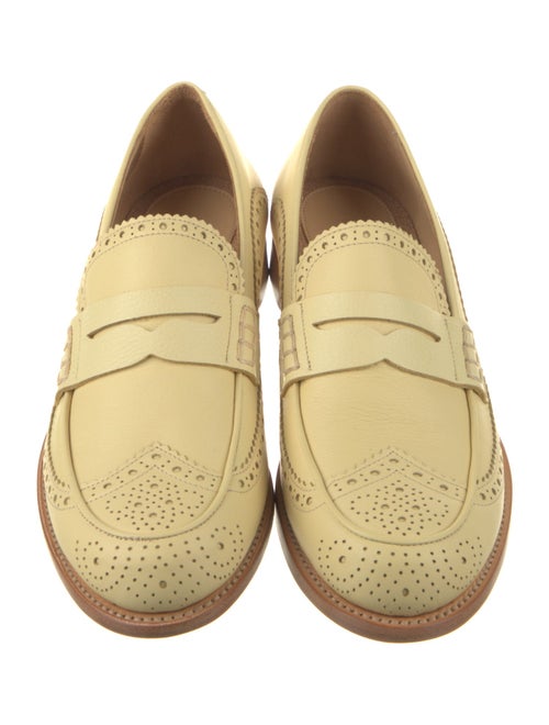 The Office of Angela Scott Leather Lasercut Accents Loafers