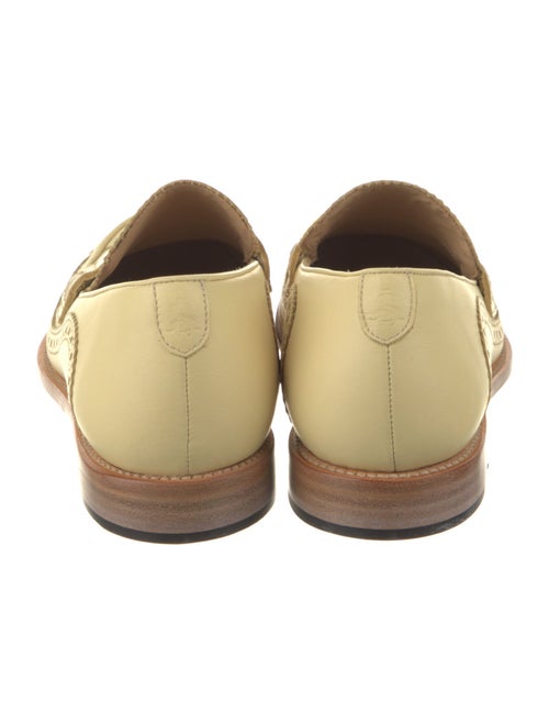 The Office of Angela Scott Leather Lasercut Accents Loafers