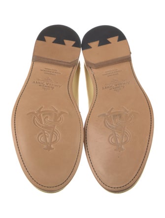 The Office of Angela Scott Leather Lasercut Accents Loafers