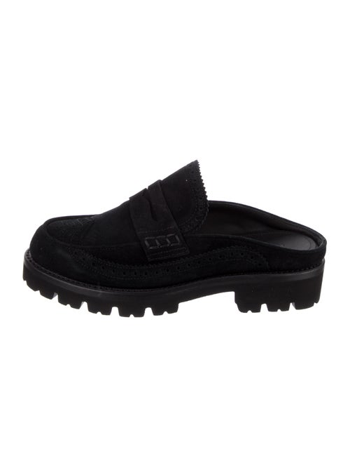 The Office of Angela Scott Suede Leather Trim Embellishment Sneakers