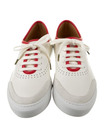 The Office of Angela Scott Leather Sneakers