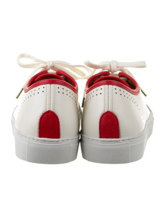 The Office of Angela Scott Leather Sneakers