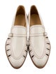 The Office of Angela Scott Leather Cutout Accent Loafers