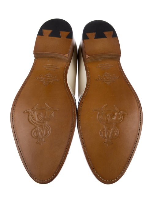 The Office of Angela Scott Leather Cutout Accent Loafers