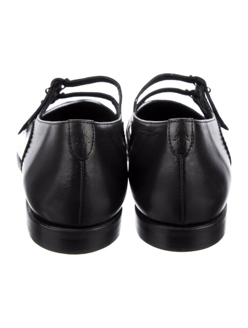 The Office of Angela Scott Leather Mary Jane Flats